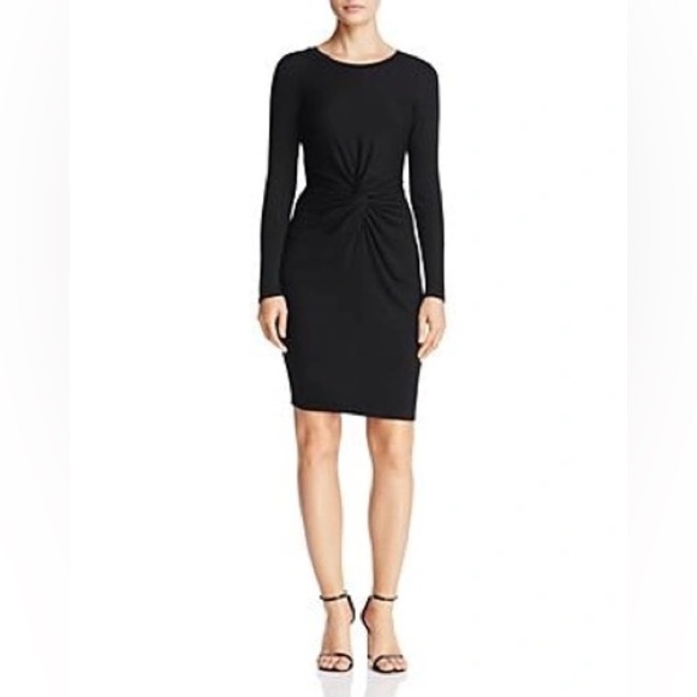 Aqua Knot Front Dress in Black Size Small NWT
